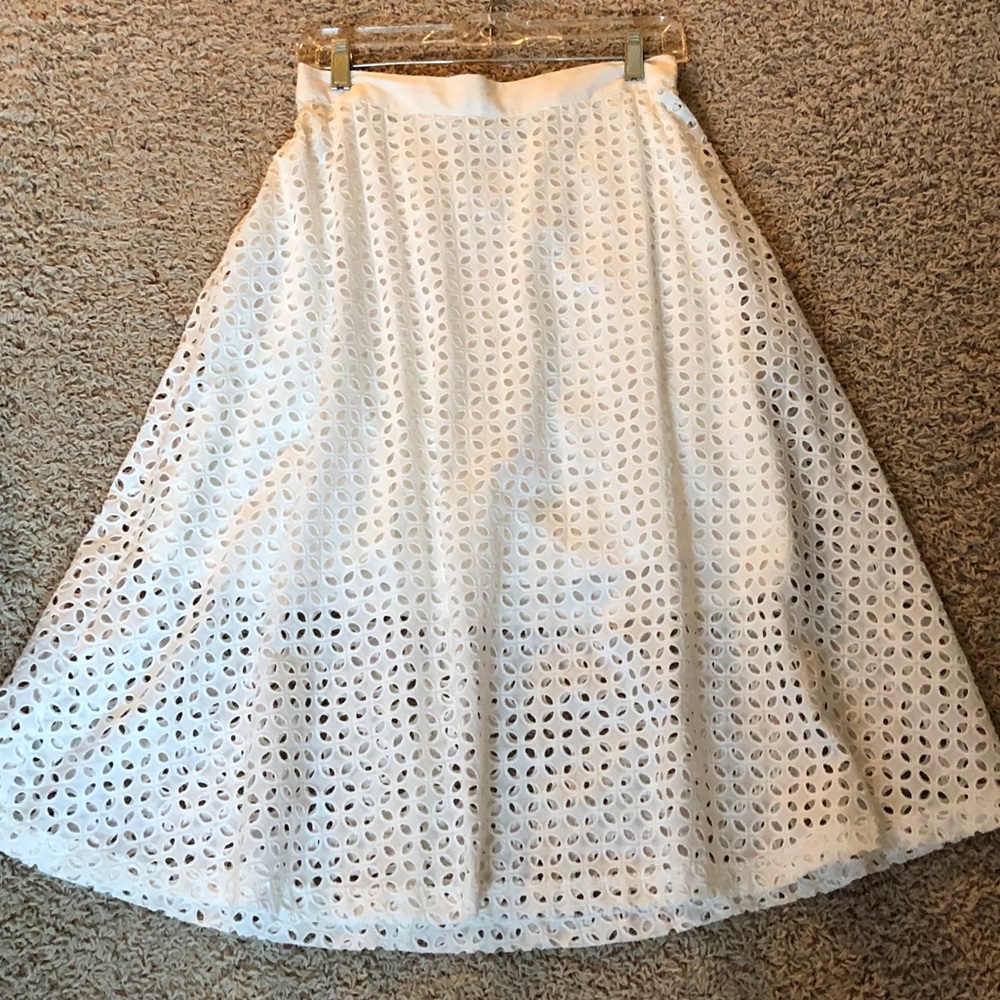 White Eyelet skirt